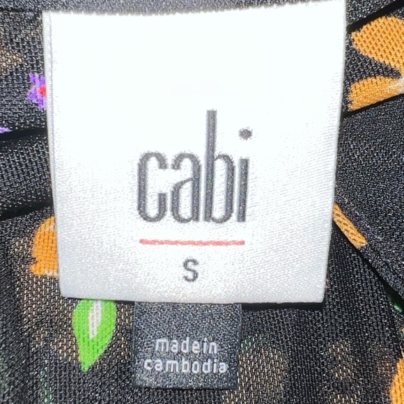 Cabi Wrap Dress Floral Pattern Black Style #5945 Size Small - Picture 9 of 12